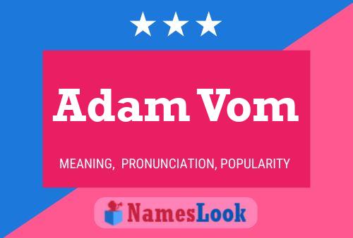 Adam Vom Namensposter