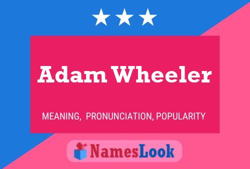 Adam Wheeler Namensposter