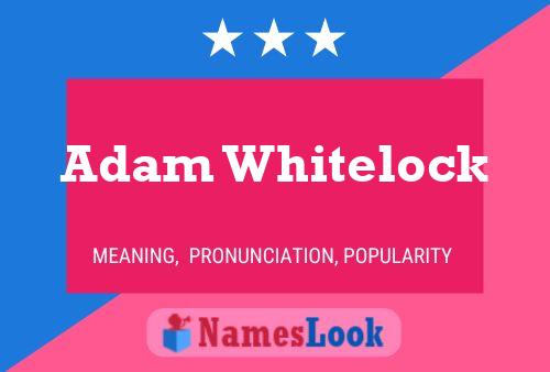 Adam Whitelock Namensposter