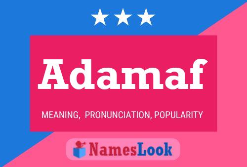 Adamaf Namensposter