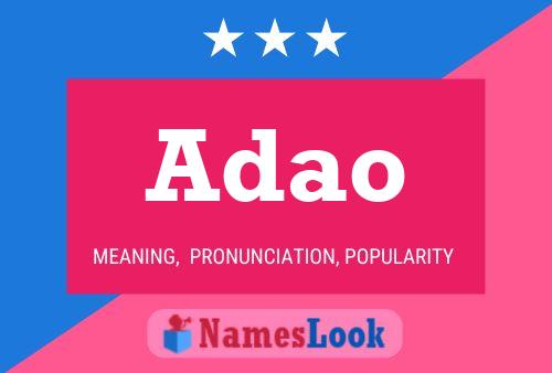 Adao Namensposter