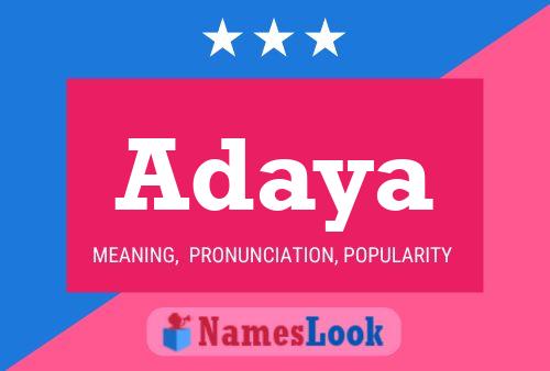 Adaya Namensposter