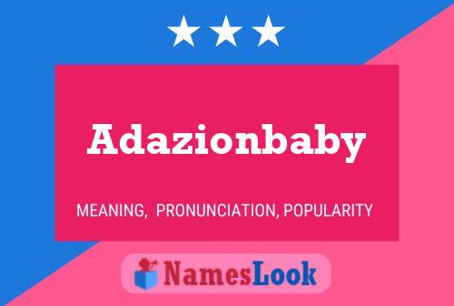 Adazionbaby Namensposter