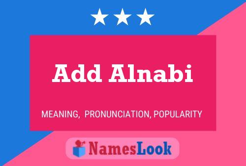 Add Alnabi Namensposter