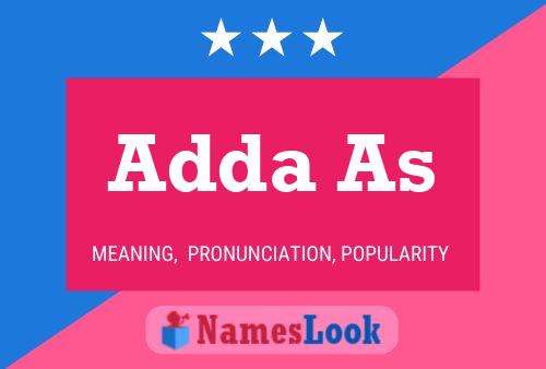 Adda As Namensposter