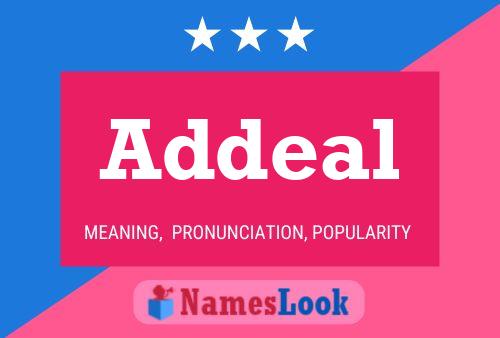 Addeal Namensposter