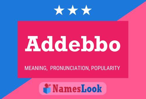 Addebbo Namensposter