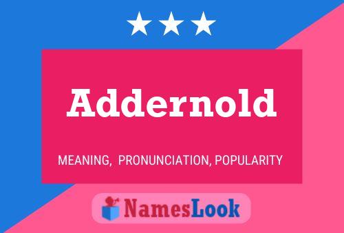 Addernold Namensposter