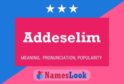 Addeselim Namensposter