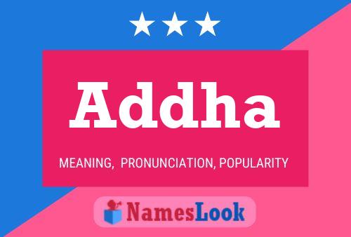 Addha Namensposter