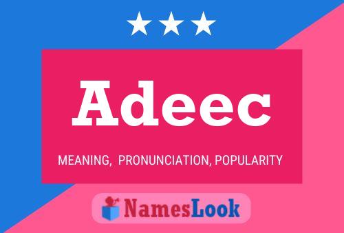 Adeec Namensposter