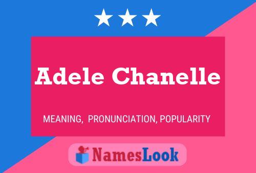 Adele Chanelle Namensposter