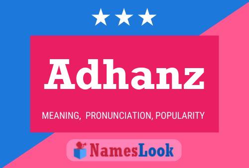 Adhanz Namensposter