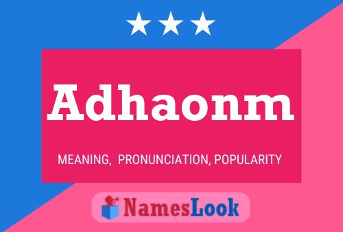 Adhaonm Namensposter