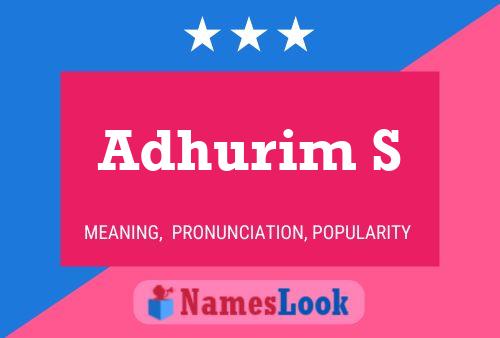 Adhurim S Namensposter