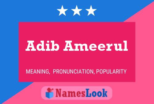 Adib Ameerul Namensposter