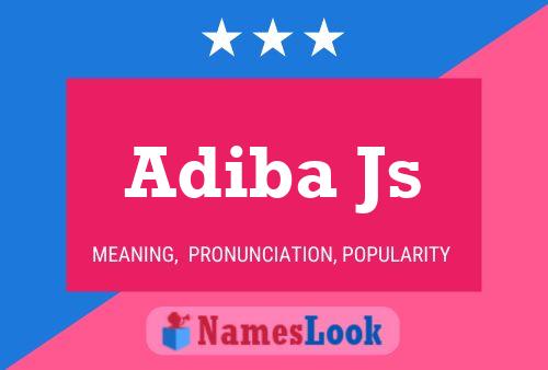 Adiba Js Namensposter