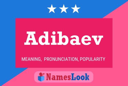 Adibaev Namensposter