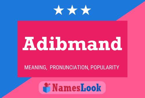 Adibmand Namensposter