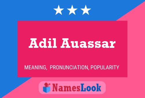 Adil Auassar Namensposter