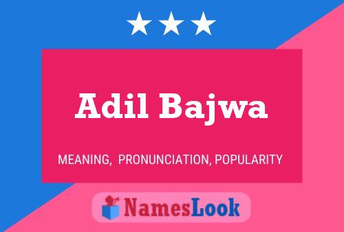 Adil Bajwa Namensposter