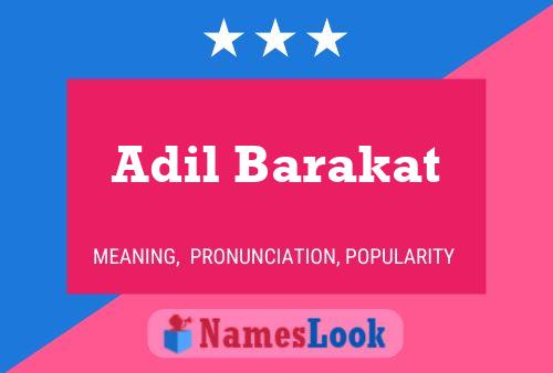 Adil Barakat Namensposter