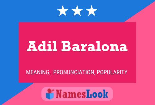 Adil Baralona Namensposter