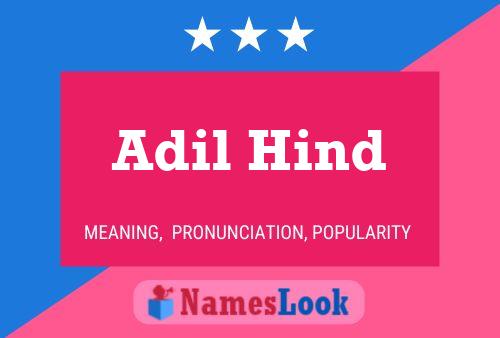 Adil Hind Namensposter