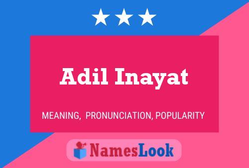 Adil Inayat Namensposter