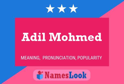 Adil Mohmed Namensposter