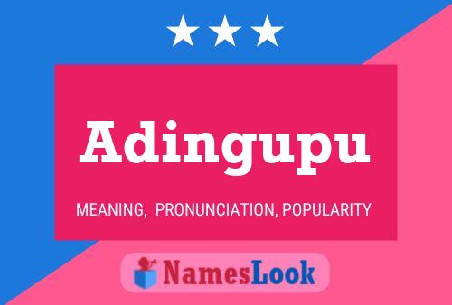 Adingupu Namensposter