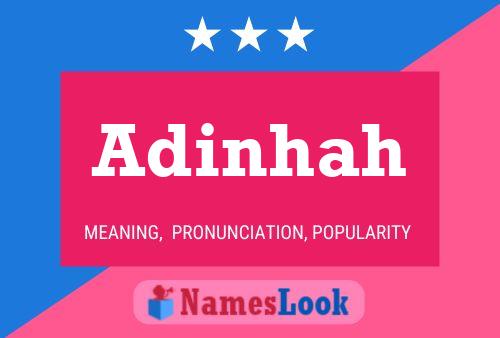 Adinhah Namensposter