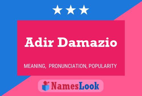 Adir Damazio Namensposter