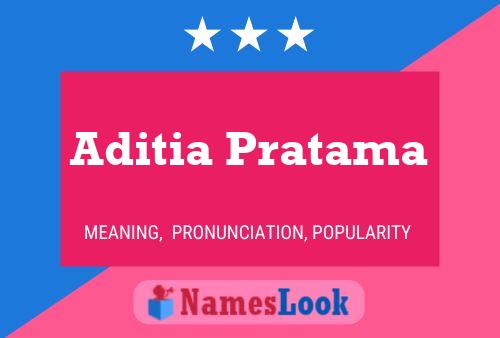 Aditia Pratama Namensposter