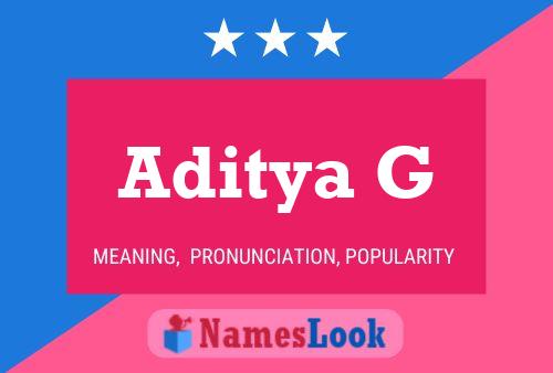 Aditya G Namensposter