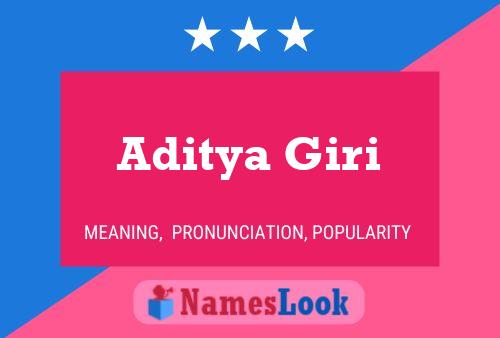 Aditya Giri Namensposter