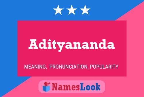 Adityananda Namensposter