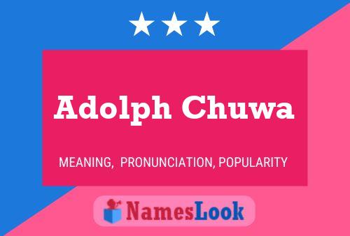 Adolph Chuwa Namensposter