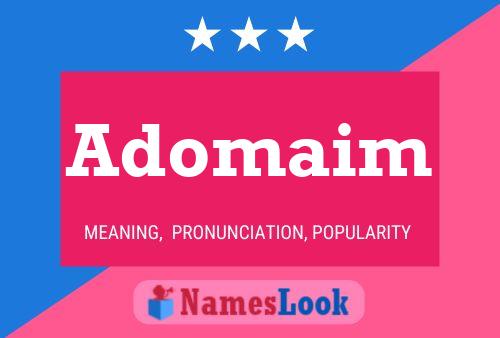 Adomaim Namensposter