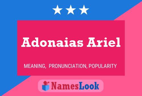 Adonaias Ariel Namensposter