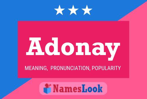 Adonay Namensposter