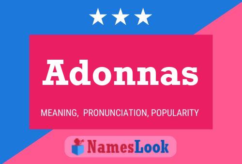 Adonnas Namensposter