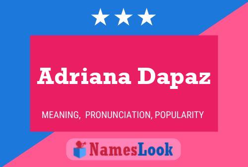 Adriana Dapaz Namensposter