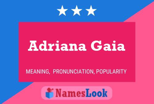 Adriana Gaia Namensposter