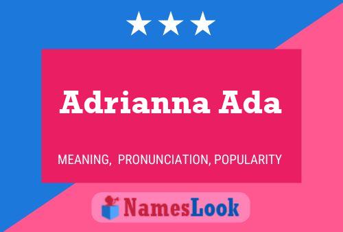 Adrianna Ada Namensposter