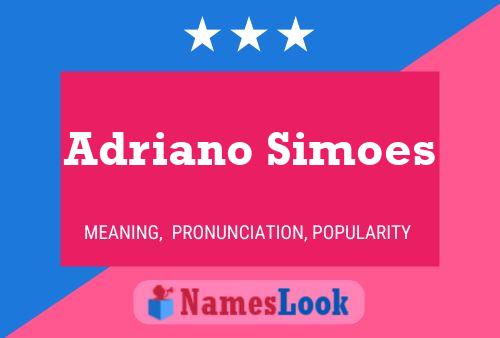 Adriano Simoes Namensposter