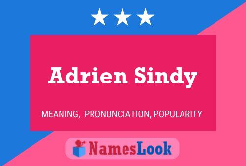 Adrien Sindy Namensposter