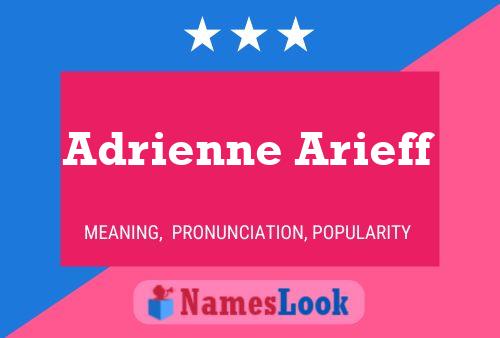 Adrienne Arieff Namensposter