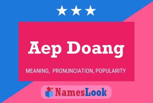 Aep Doang Namensposter