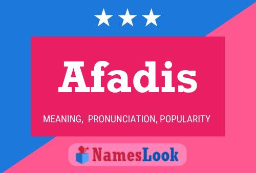 Afadis Namensposter